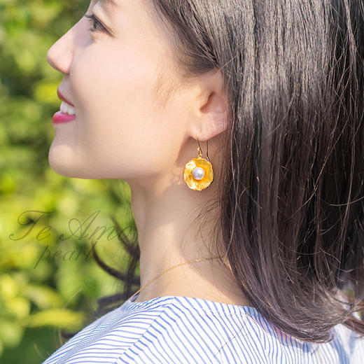 【太阳花】系列 淡水珍珠耳饰/戒指/吊坠系列/代表作品 商品图3