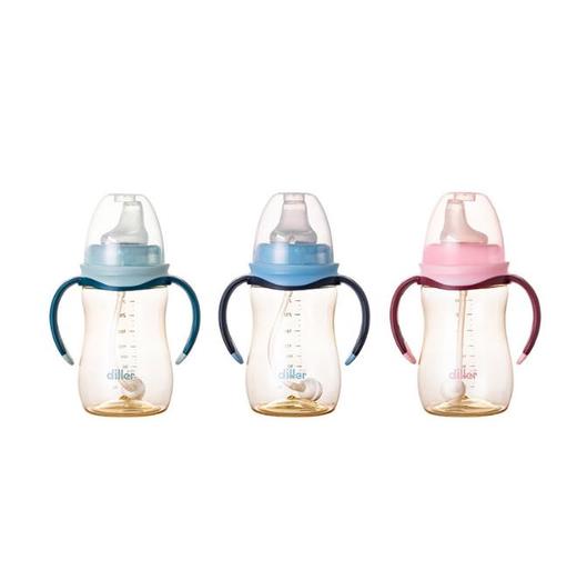 【母婴】迪乐贝尔奶瓶一杯三用吸管杯耐摔耐高温幼儿奶嘴杯 商品图0