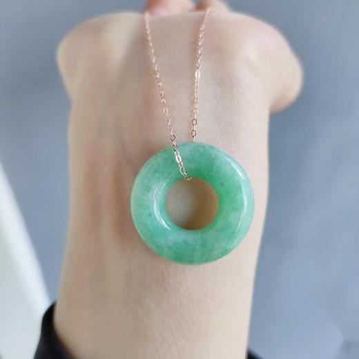 翡翠平安扣项链 商品图0