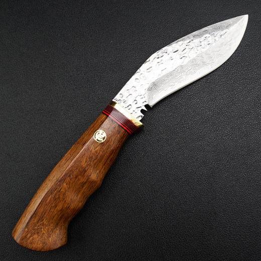 捷豹大马士革尼泊尔小狗腿弯刀酸枝木手柄 商品图2
