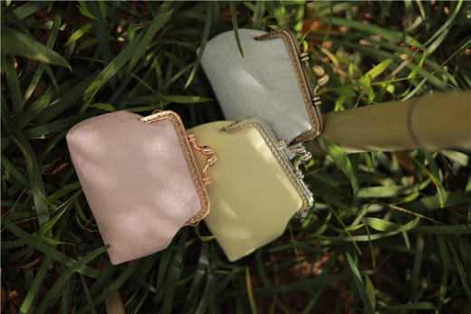 荷言HEYEN 手工小号口金包,颜色随机 商品图3