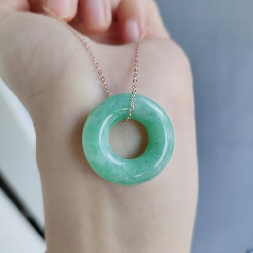 翡翠平安扣项链 商品图1