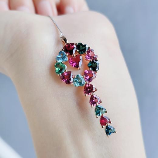 18K镶嵌碧玺吊坠 商品图3