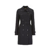 【一】BURBERRY 巴宝莉 女士肯辛顿版型 – 中长款 Heritage Trench 束腰风衣 黑色 4073371 00200 商品缩略图0