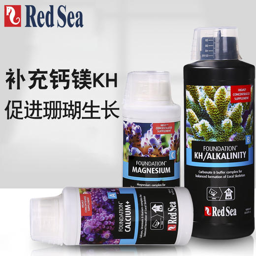 红海Red sea珊瑚基础元素促进骨骼生长500MLABC液体营养剂1kg粉末 商品图0