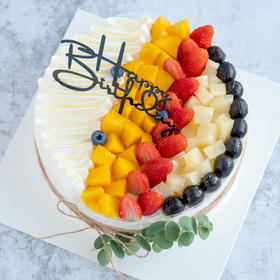 牛奶奶油蛋糕05 水果蛋糕  草莓蓝莓 大理同城送