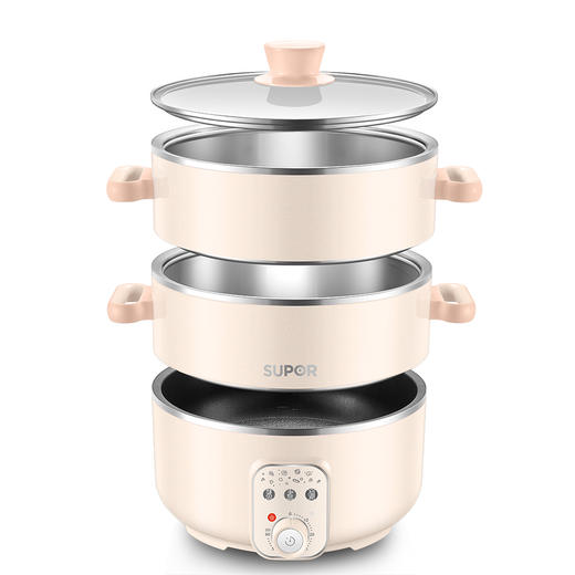 苏泊尔 电蒸锅ZN26YK18 底锅容量3L蒸笼容量8L 商品图1