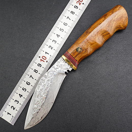 捷豹大马士革尼泊尔小狗腿弯刀酸枝木手柄 商品图0