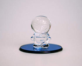 哆啦A梦水晶摆件底座-微笑