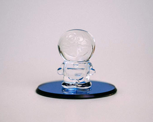 哆啦A梦水晶摆件底座-微笑 商品图0
