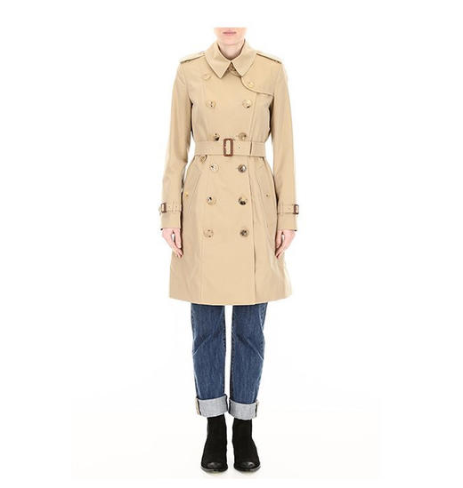 【二】BURBERRY 博柏利 春夏 双排扣 女性 腰带 英伦 女士风衣 卡其色 4073376 70500 商品图1