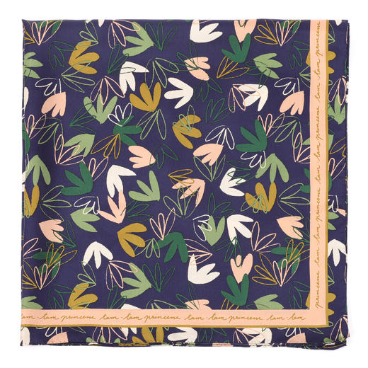 桑蚕丝印花方巾 商品图2