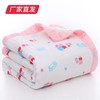 【UOVO】6层纱布宽边浴巾 110*110/条（图案随机）（厂家直发）   商品缩略图2