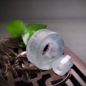 冰种翡翠同心环