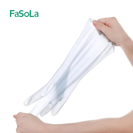 FaSoLa洗碗手套女厨房耐用型家用防水洗衣服刷碗家务手套 商品图13