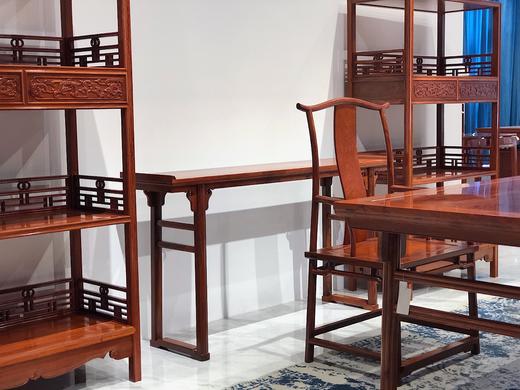 红桥红  家具严选  缅甸花梨（大果紫檀）  【画案组合七件套】 商品图3
