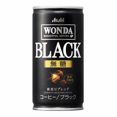 日本 朝日 黑咖啡饮料（无糖）185g（376616） 商品图0