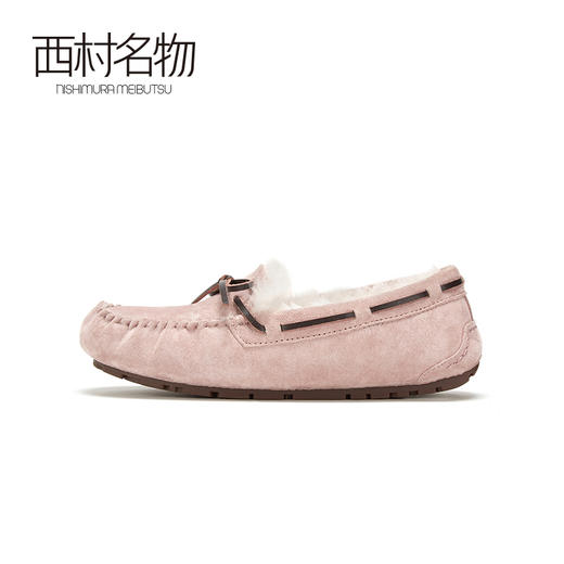 西村名物2020秋季新款网红豆豆鞋韩版加绒外穿一脚蹬毛毛鞋T20CM32751 商品图1