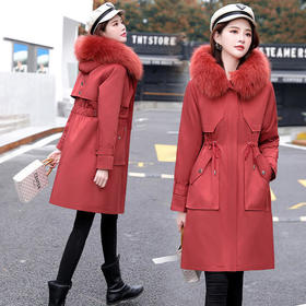 WZNH-YIXG8087-1休闲时尚显瘦连帽加厚棉服