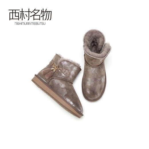 西村名物2020冬季新款网红雪地靴韩版加厚保暖棉鞋加绒短靴T20DS42781 商品图3