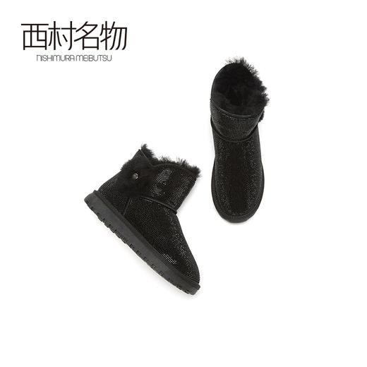 西村名物2020冬季新款加绒韩版百搭冬鞋雪地靴保暖防滑女靴T20DS43021 商品图2