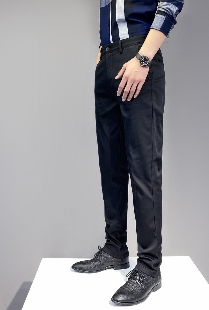 点此购买巴宝莉男款商务加绒休闲裤左165864