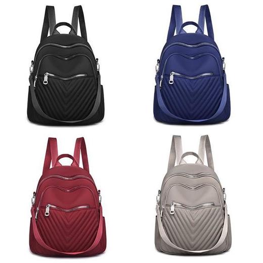 XL-1245秋冬新款时尚尼龙刺绣多功能两用单肩双肩包 商品图4