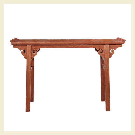 翘头1号明式夹头榫云头翘头案