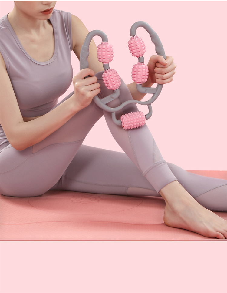 按摩滚轮环形夹腿部按摩器消除型肌肉放松器轮小腿按摩滚轮瘦腿神器