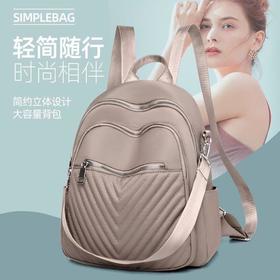 XL-1245秋冬新款时尚尼龙刺绣多功能两用单肩双肩包