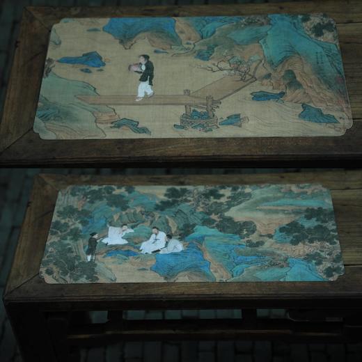 文创系列 桃源仙境茶席茶巾毛毡 商品图0