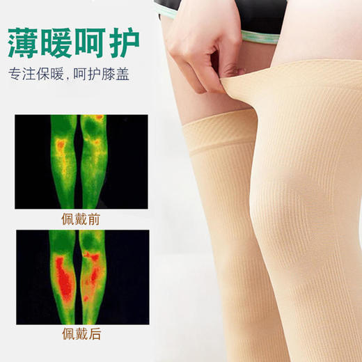 【告别老寒腿】日本研家物语发热隐形护膝，锁温保暖不下滑，超薄清爽吸汗高弹透气 商品图2