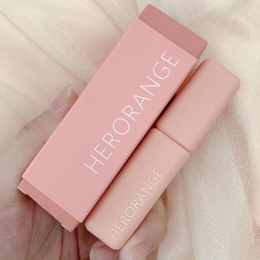 国货HERORANGE少女心粉色柔雾丝绒唇釉秋冬女学生网红同款七夕情人节 商品图2