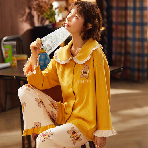买1送1【宅家也要美美哒】超好看 卡通可爱家居服套装 可外穿 商品图5