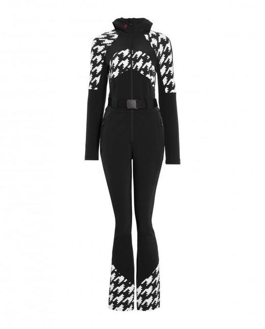 Perfect Moment - Tignes One Piece - Black/Snow White Houndstooth 女装 连体滑雪服 黑色/白色 商品图0