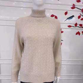 南3梦特娇女式双翻领羊绒衫91703