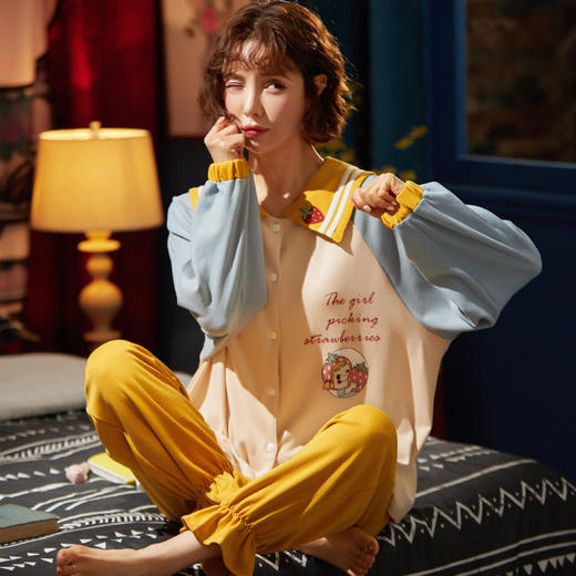 买1送1【宅家也要美美哒】超好看 卡通可爱家居服套装 可外穿 商品图2