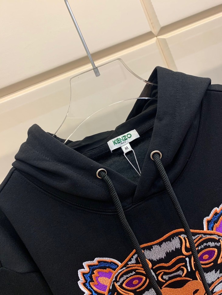亏本清仓kenzo老虎头刺绣圆领连帽纯棉加绒休闲卫衣男女款