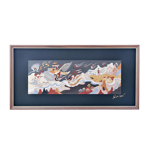 “洛神赋”主题木镶嵌画 商品图2