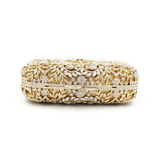 MRY-BL038水钻包缕空金属水晶晚宴包手工镶钻包 商品图1