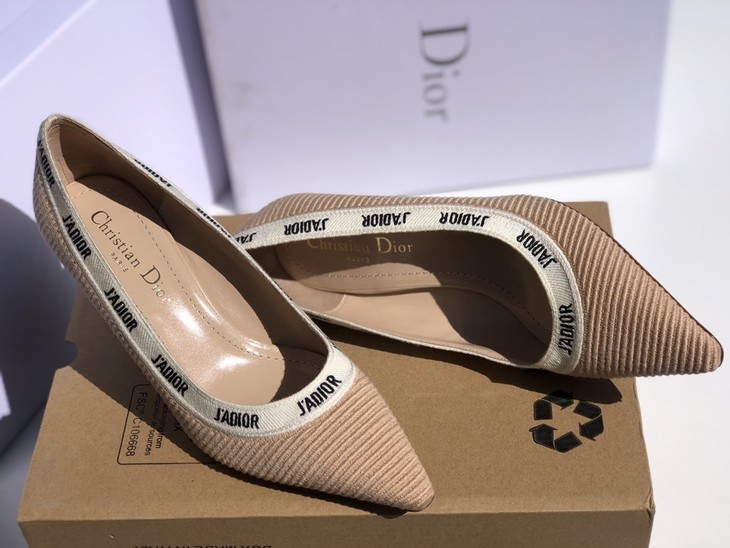 必买diorjadior系列时尚猫跟浅口单鞋