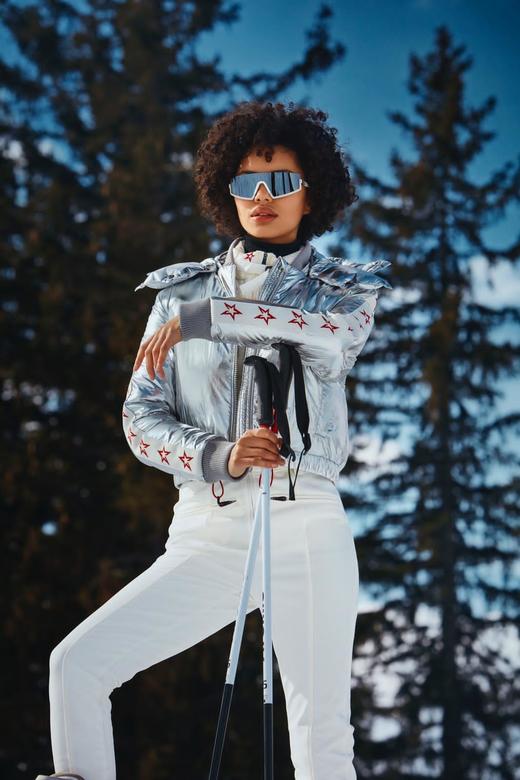 Perfect Moment - Star Jacket - Silver Foil 女装 滑雪夹克 银色 商品图0