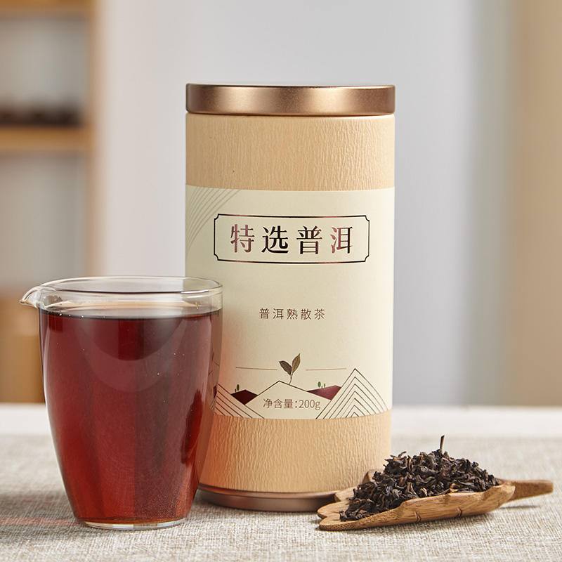 特选丨普洱茶熟茶 熟普 散茶 特级 200g