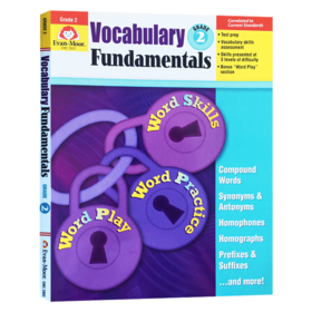 词汇基础 二年级 英文原版 Vocabulary Fundamentals Grade 2 美国加州小学英语教辅 Evan Moor 英文版进口原版书籍