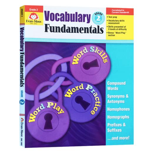 词汇基础 二年级 英文原版 Vocabulary Fundamentals Grade 2 美国加州小学英语教辅 Evan Moor 英文版进口原版书籍 商品图0