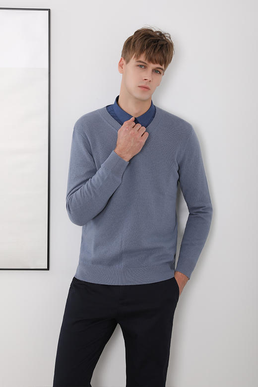 callisto两色可选棉羊毛毛衣 FPKNW1002T 商品图0