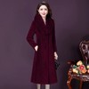 YMR-8380新款时尚优雅气质大毛领中长款羊剪绒皮毛一体大衣外套 商品缩略图2