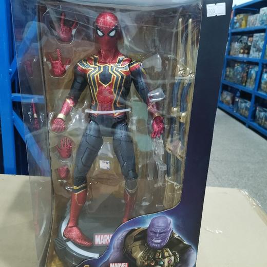 T1607-03多关节14寸发光钢铁蜘蛛侠+发光地台 商品图0