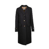 BURBERRY 巴宝莉 女士按扣细节棉质华达呢实验大衣 黑色 8015484 A1189 商品缩略图0