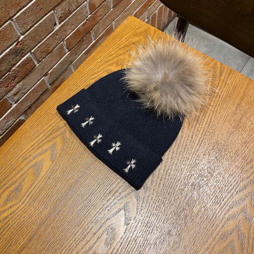 克罗心情侣针织毛线帽